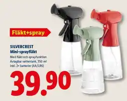 Lidl SILVERCREST Mini-sprayfläkt erbjuda