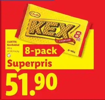 Lidl Cloetta Kexchoklad erbjuda