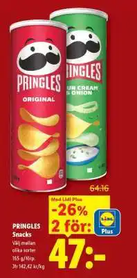 Lidl Pringles snacks erbjuda
