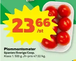 Coop Plommontomater erbjuda