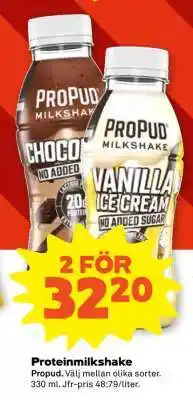 Coop Proteinmilkshake erbjuda