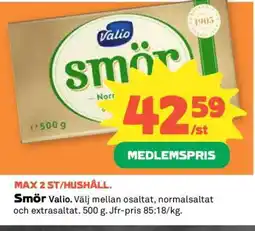 Coop Smör Valio erbjuda