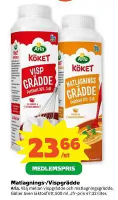 Coop Matlagnings-/Vispgrädde erbjuda