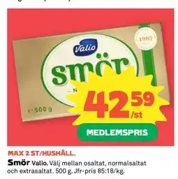 Coop Smör Valio erbjuda