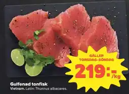 Coop Gulfenad tonfisk erbjuda