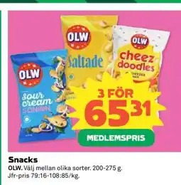 Coop SNACKS erbjuda