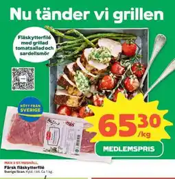 Coop Färsk fläskytterfilé erbjuda