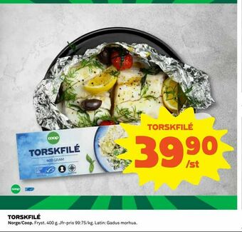Coop Daglivs Torskfilé erbjuda