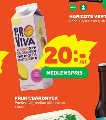 Coop Daglivs Frukt/bärdryck erbjuda