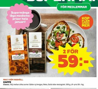 Coop Daglivs Kaffe erbjuda