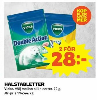 Coop Daglivs Halstabletter erbjuda