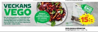 Coop Daglivs Ekologiska rödbetor erbjuda