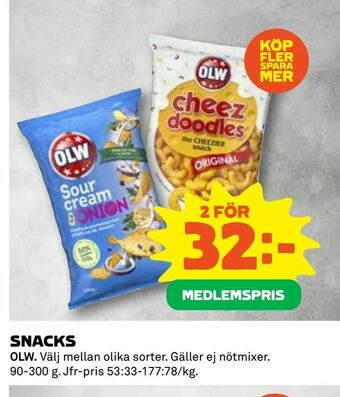 Coop Daglivs Snacks erbjuda