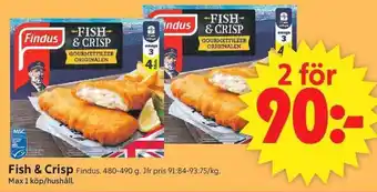 ICA Supermarket Findus Fish & Crisp erbjuda