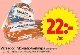 ICA Supermarket Skogaholms Varsågod, Skogaholmslimpa erbjuda