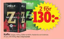 ICA Supermarket Zoegas Kaffe erbjuda