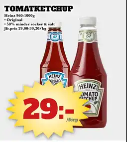 Bonum Matmarknad HEINZ Tomatketchup erbjuda