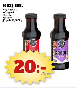 Bonum Matmarknad Caj P. BBQ Oil erbjuda