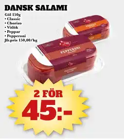 Bonum Matmarknad Göl Dansk salami erbjuda
