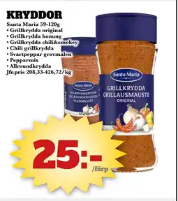 Bonum Matmarknad Santa Maria Kryddor erbjuda