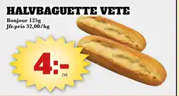 Bonum Matmarknad Halvbaguette vete erbjuda