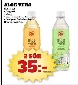 Bonum Matmarknad Nobe Aloe vera erbjuda