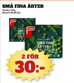Bonum Matmarknad Findus Små fina ärter erbjuda