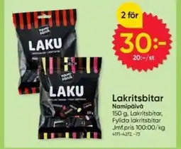 DollarStore Namipäivä Lakritsbitar erbjuda