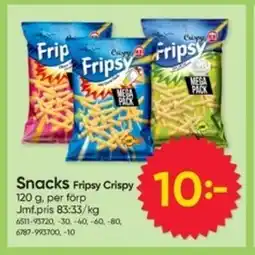 DollarStore Fripsy Crispy Snacks erbjuda
