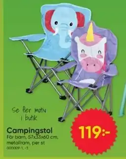 DollarStore Campingstol erbjuda