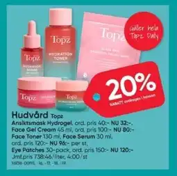 DollarStore Topz Hudvård erbjuda