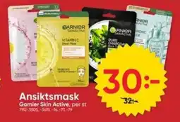 DollarStore Garnier Ansiktsmask erbjuda