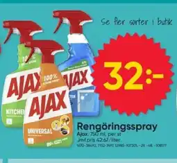 DollarStore AJAX Rengöringsspray erbjuda
