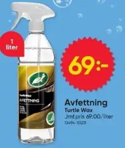 DollarStore Turtle Wax Avfettning erbjuda