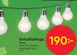 DollarStore Solcellsslinga Parco erbjuda