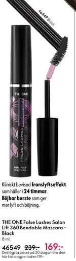 Oriflame THE ONE False Lashes Salon Lift 360 Bendable Mascara - Black erbjuda