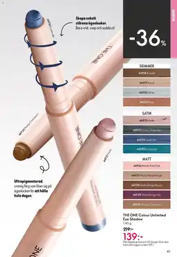 Oriflame THE ONE Colour Unlimited Eye Shadow erbjuda