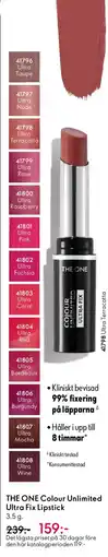 Oriflame THE ONE Colour Unlimited Ultra Fix Lipstick erbjuda