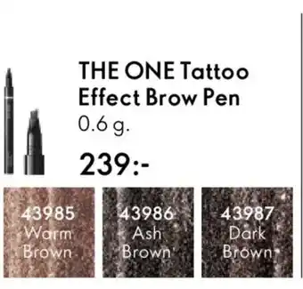 Oriflame THE ONE Tattoo Effect Brow Pen erbjuda