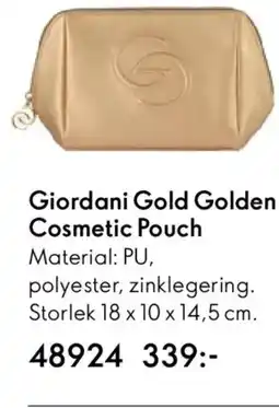 Oriflame Giordani Gold Golden Cosmetic Pouch erbjuda