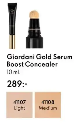 Oriflame Giordani Gold Serum Boost Concealer erbjuda