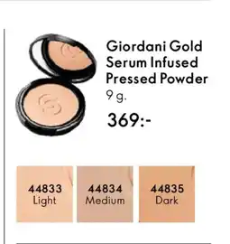 Oriflame Giordani Gold Serum Infused Pressed Powder erbjuda