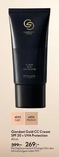 Oriflame Giordani Gold CC Cream SPF 30+ UVA Protection erbjuda