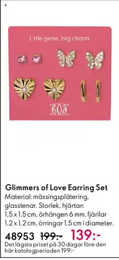 Oriflame Glimmers of Love Earring Set erbjuda