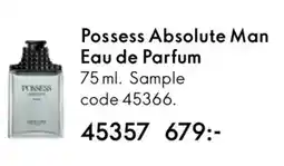 Oriflame Possess Absolute Man Eau de Parfum erbjuda