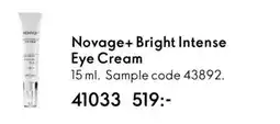 Oriflame Novage+ Bright Intense Eye Cream erbjuda