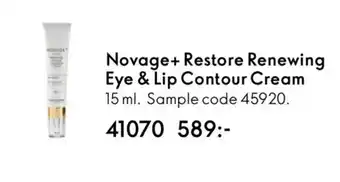 Oriflame Novage+ Restore Renewing Eye & Lip Contour Cream erbjuda