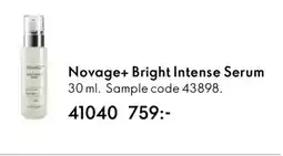 Oriflame Novage+ Bright Intense Serum erbjuda
