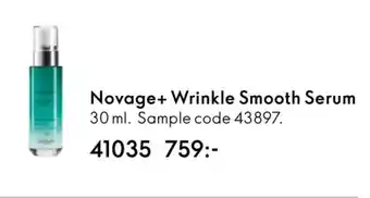 Oriflame Novage+ Wrinkle Smooth Serum erbjuda
