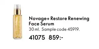Oriflame Novage+ Restore Renewing Face Serum erbjuda